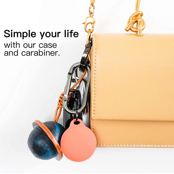 8 NEW AIRTAG CASES / 2 Packs of 4 each Case for AirTag with Keychain - Picture 4 of 9